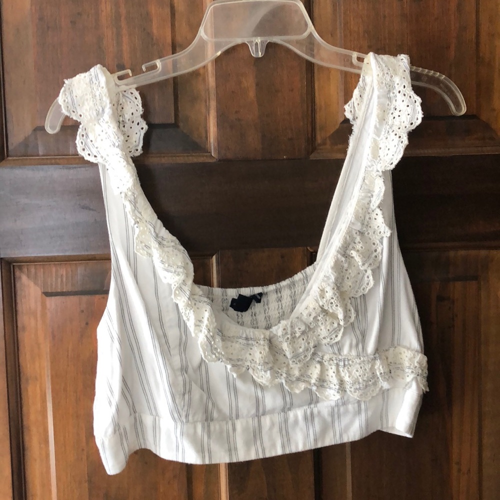 Pinstripe crop top